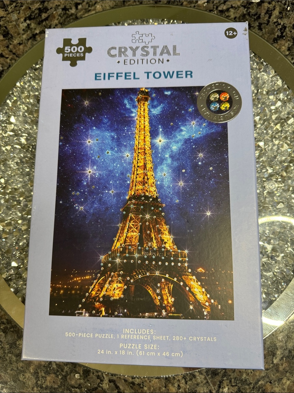 Hinkler Crystal Edition Eiffel Tower 500-Piece Puzzle - NEW